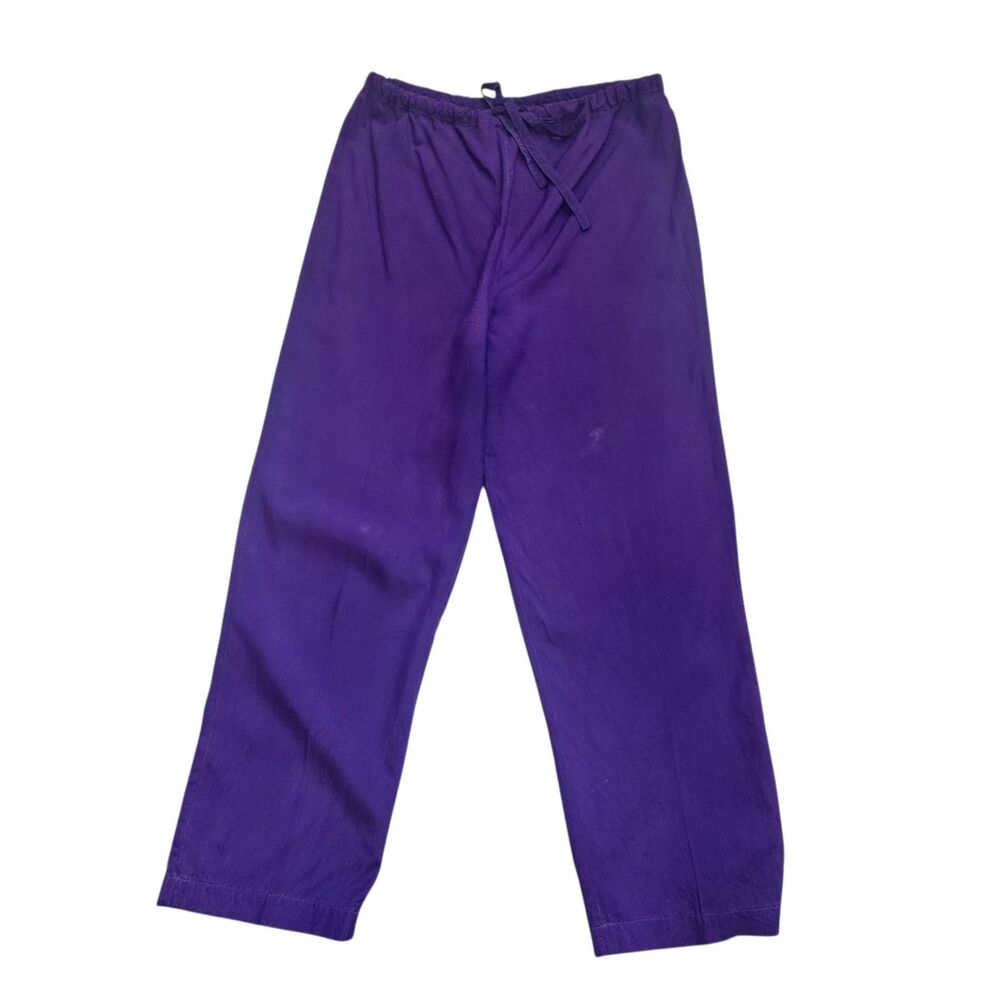 Clio VTG Silk Drawstring Pants S Purple Quiet Luxury Minimalist Boho Athflow